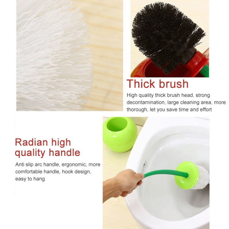 Cherry Shaped Toilet Brush Bathroom Creative Lovely Lavatory Brush Toilet Cleaning Kit