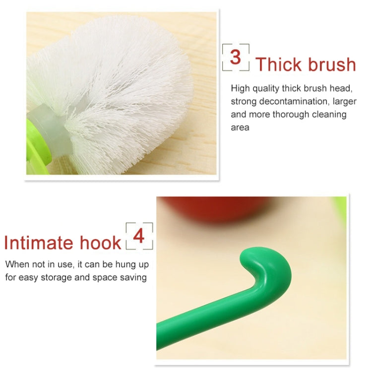 Cherry Shaped Toilet Brush Bathroom Creative Lovely Lavatory Brush Toilet Cleaning Kit