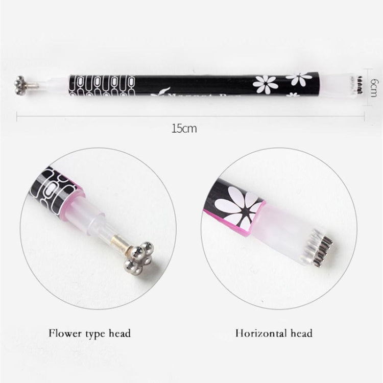 3 PCS Cat Eye Gel Magnet Pen Double Head Magnetic Pen Plum Branding Flower Magnetic Pen Nail Cat Eye Magnet New Tool