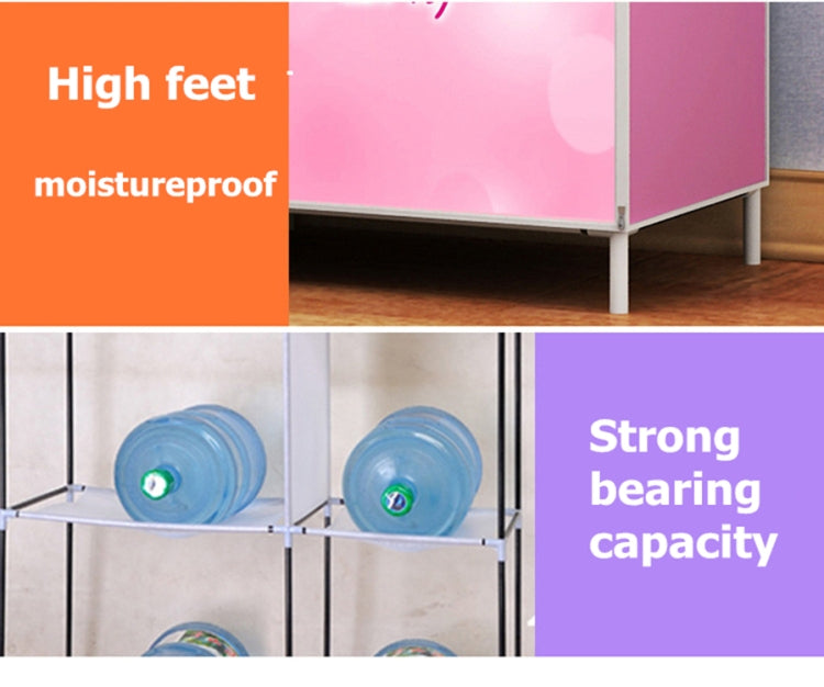 Non-woven Fabric Frame Reinforcement Wardrobe DIY Assembly Storage Organizer Detachable Clothing Furniture Shelf