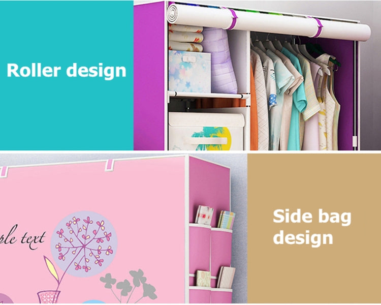 Non-woven Fabric Frame Reinforcement Wardrobe DIY Assembly Storage Organizer Detachable Clothing Furniture Shelf