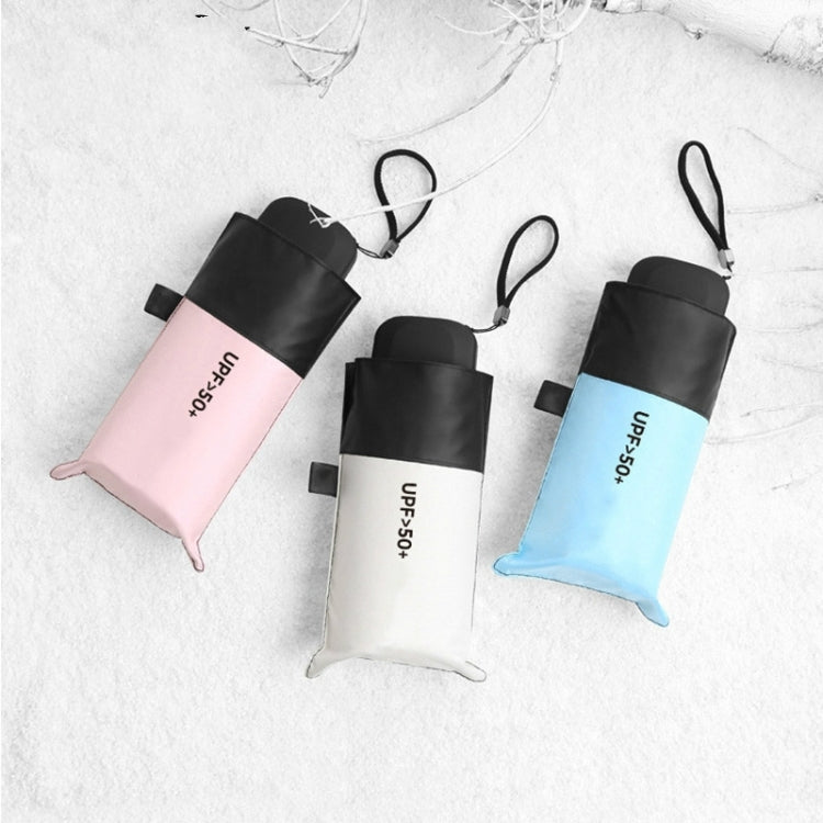 Mini Portable Umbrella Rain Women Windproof Durable 5 Folding Sun Umbrellas