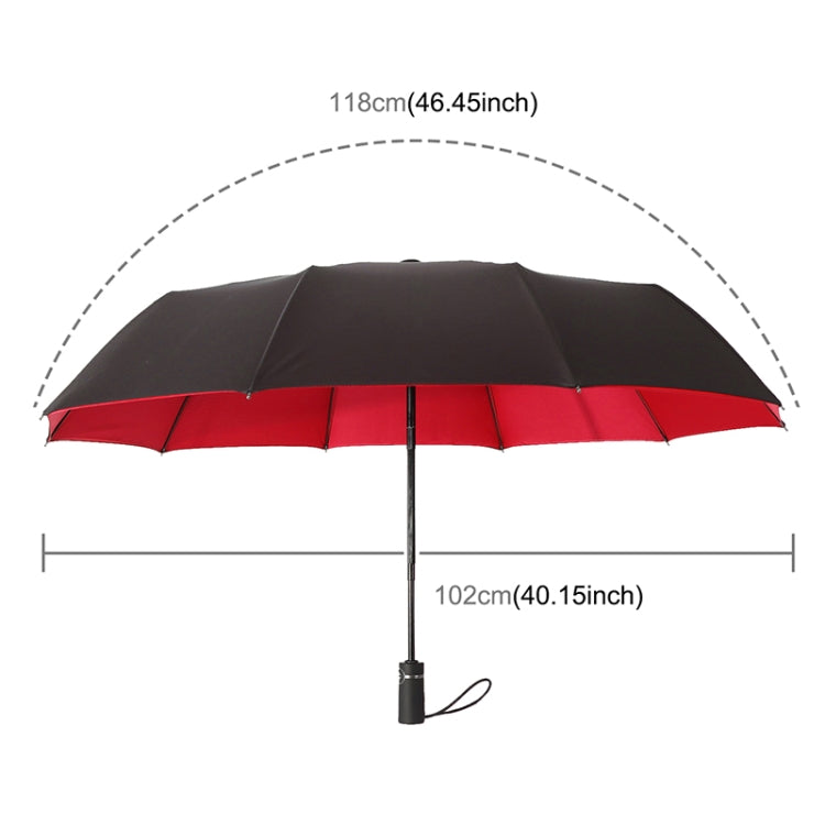 Two-Color Three-Fold Wind-Proof Sunscreen Umbrella