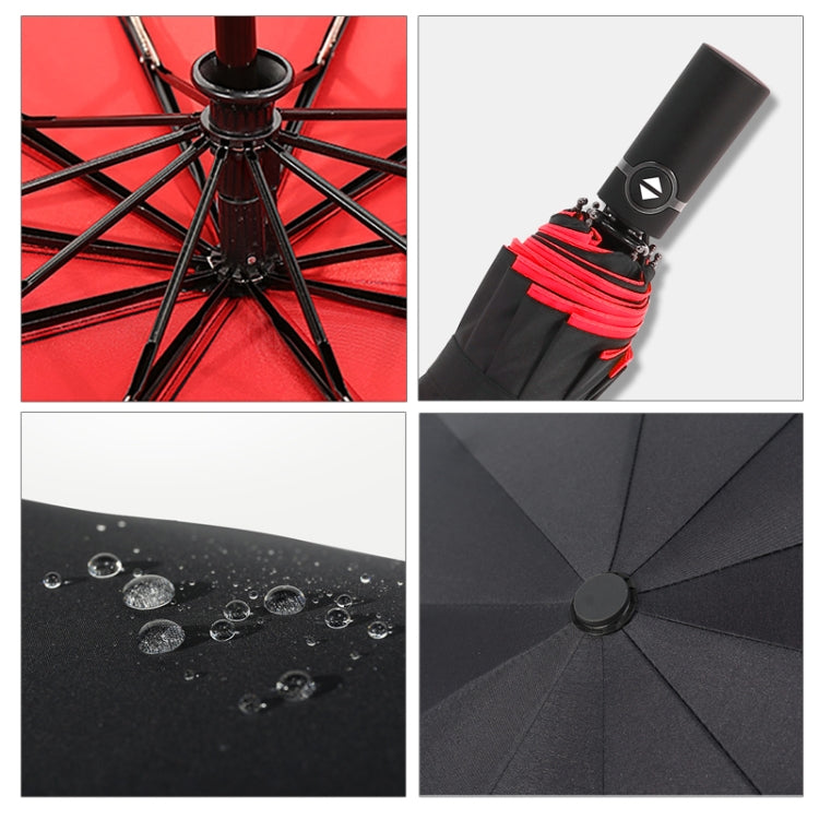 Two-Color Three-Fold Wind-Proof Sunscreen Umbrella