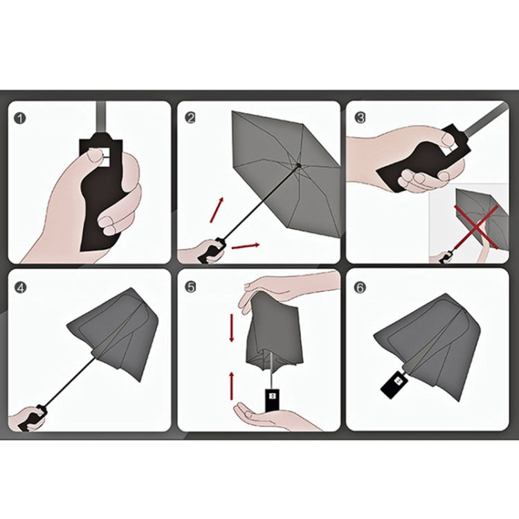 Two-Color Three-Fold Wind-Proof Sunscreen Umbrella