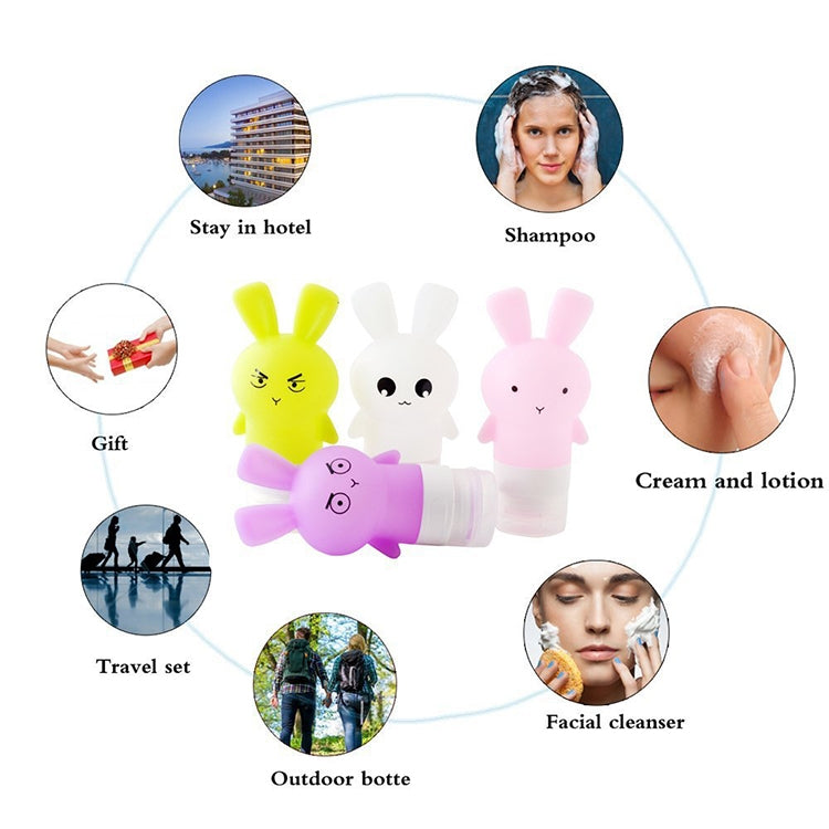 Multi-purpose Outdoor Travel Portable Bottle Squeeze Bottle Silicone Little Empty Bottle