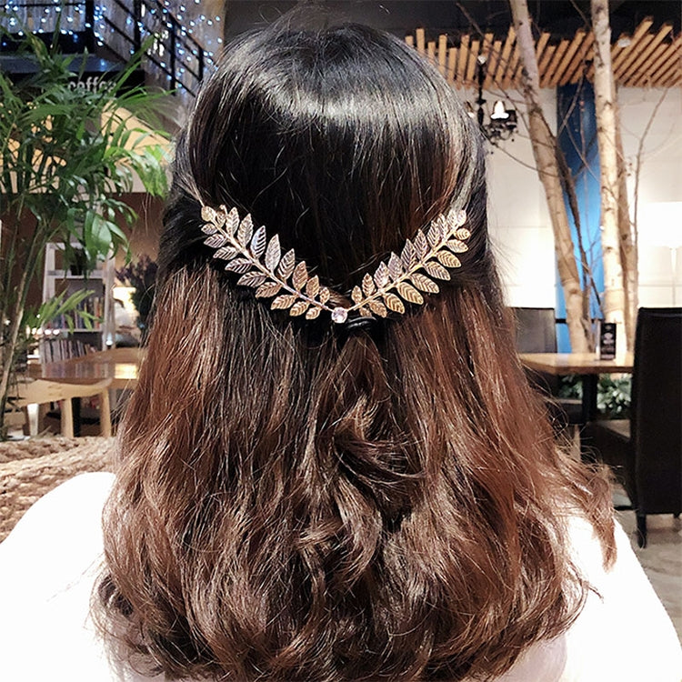 Women Fashion Headbands Crystal Alloy Hairbands Back Holder