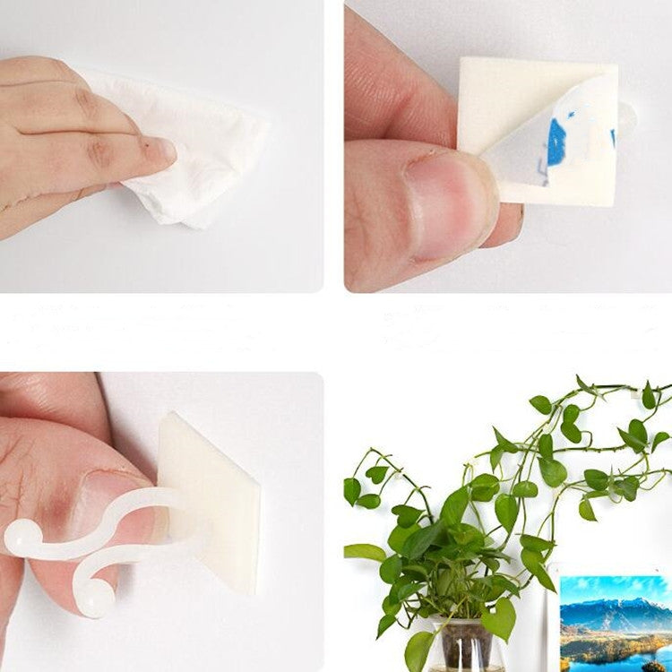 10 PCS Lulu Climbing Wall Fixer Vine Climbing Wall Sticking Hook