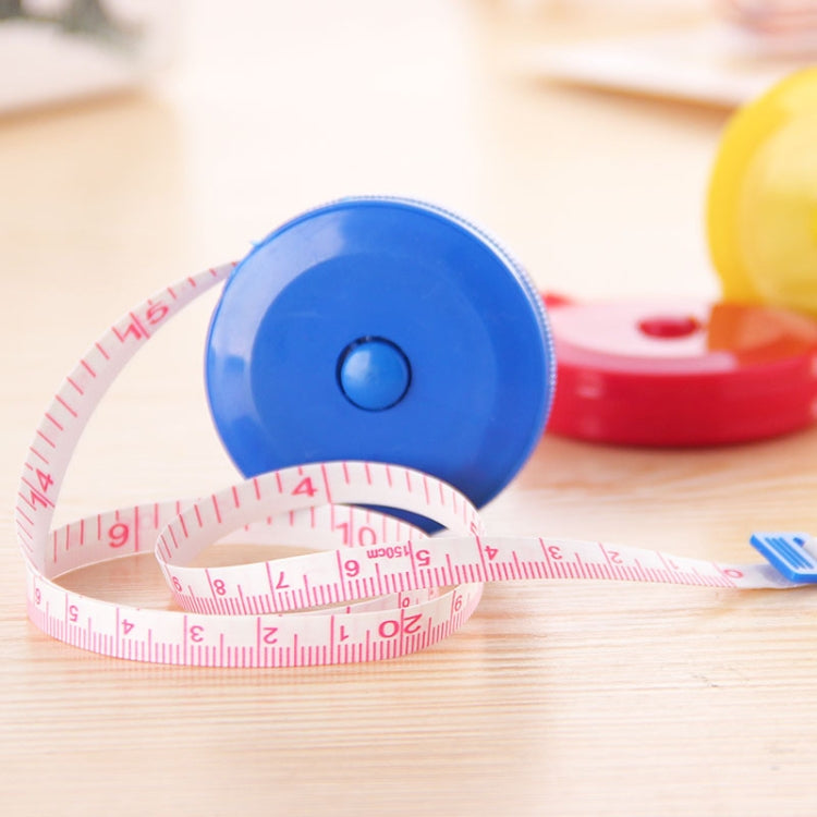 4 PCS 1.5m Cute Plastic Mini Automatic Retractable Tape Measure