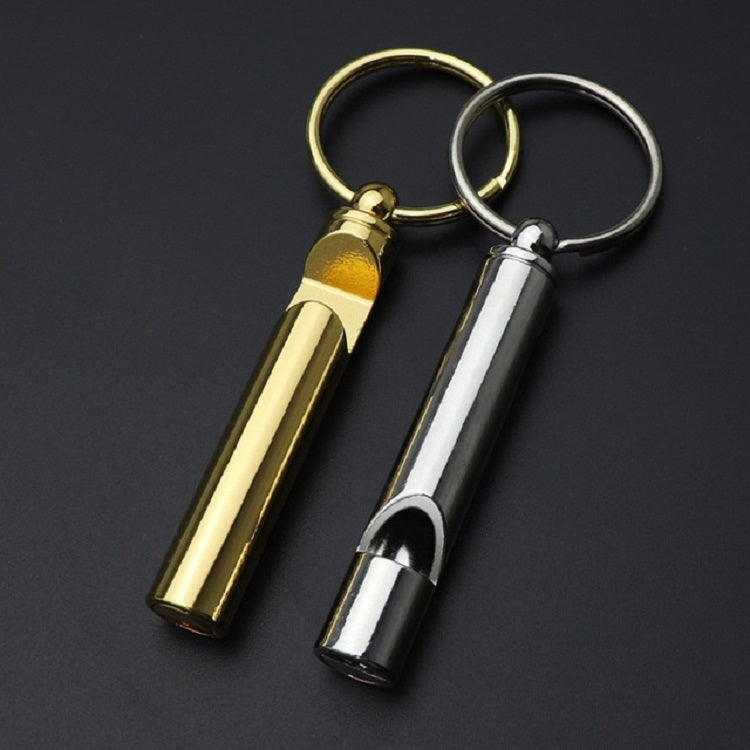 2 PCS Metal Whistle Bottle Opener Keychain Creative Multifunctional Key Ring Pendant