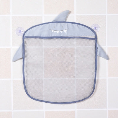 Cartoon Wall Hanging Kitchen Bathroom Storage Bags Knitted Net Mesh Bag Baby Bath Toys Shampoo Organizer