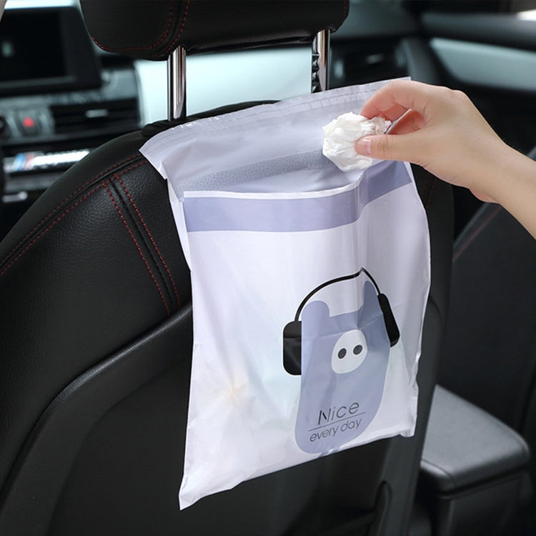15 PCS Creative Cute Car Garbage Bag Paste-type Cleaning Bag for Car Interior