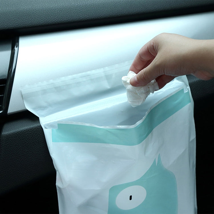15 PCS Creative Cute Car Garbage Bag Paste-type Cleaning Bag for Car Interior