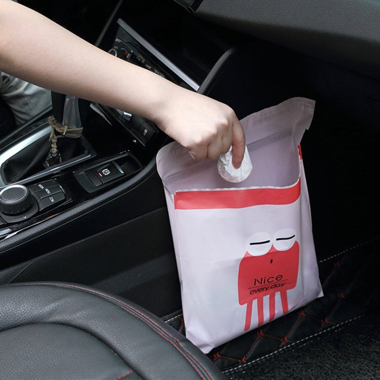 15 PCS Creative Cute Car Garbage Bag Paste-type Cleaning Bag for Car Interior