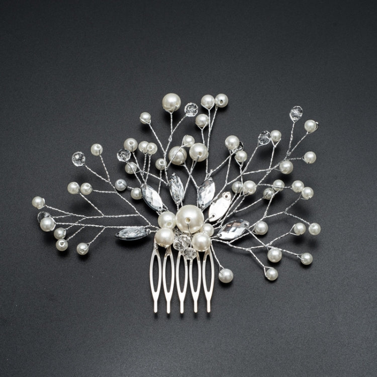 Pearl Women Hair Combs Wedding Hair Accessories Hair Pin Rhinestone Tiara Bridal Clip Crystal Crown Bride Hair Jewelry