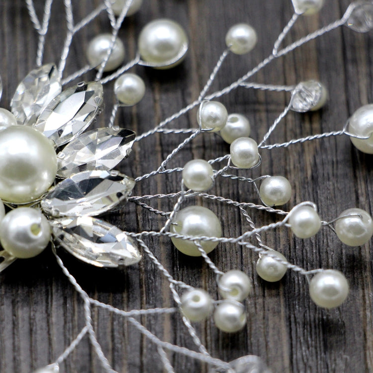 Pearl Women Hair Combs Wedding Hair Accessories Hair Pin Rhinestone Tiara Bridal Clip Crystal Crown Bride Hair Jewelry