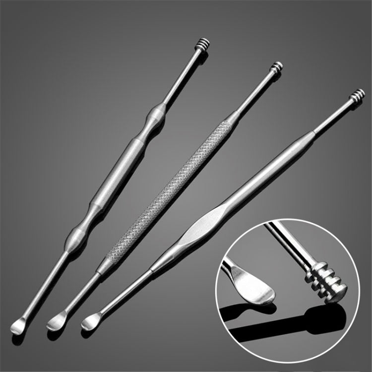3 PCS Ear Stainless Steel Ear Cleaning Care Tools, Random Delivery