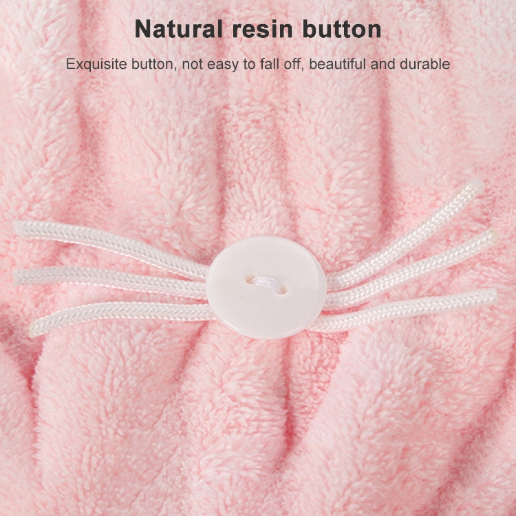 Coral Fleece Soft Absorbent Cat Ear Dry Hair Cap Thickened Adult Shower Cap