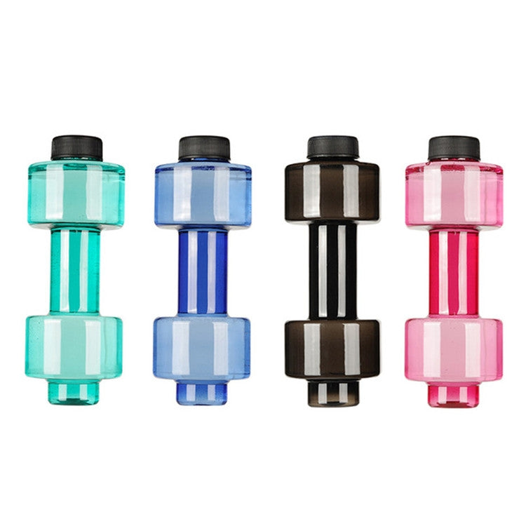 2 PCS 550ML Dumbbell Cup Fitness Sports Bottle Plastic Personality Cup