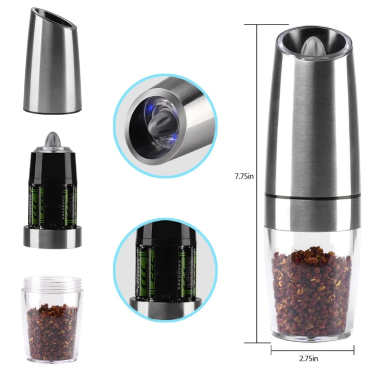 Automatic Electric Pepper Grinder Salt Mill with LED Light