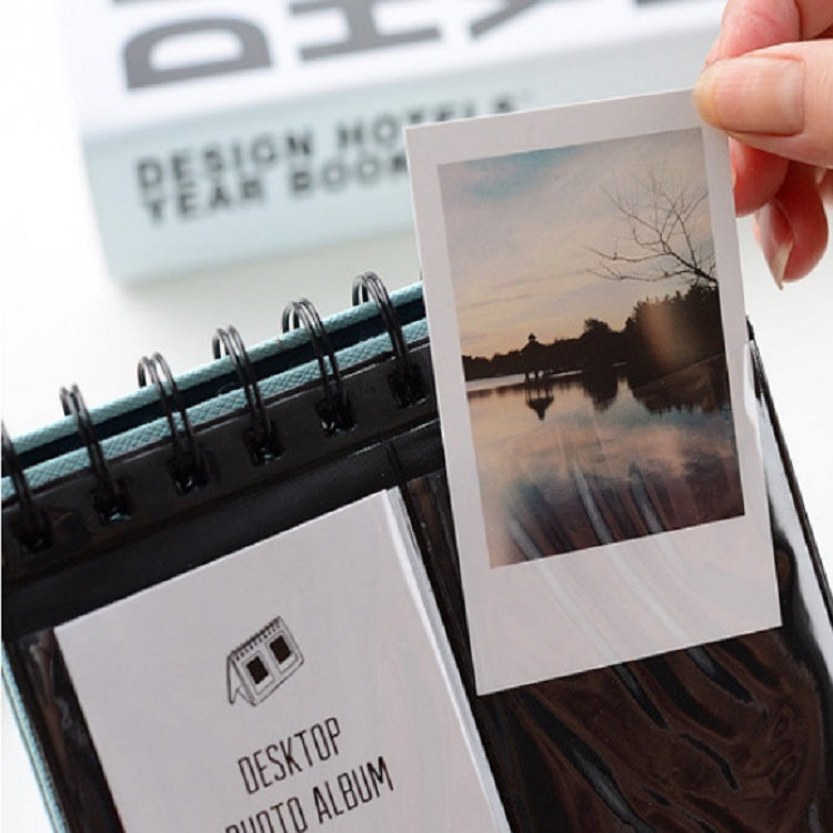 Calendar Style Desktop Standing Brand Name Folder Mini Desk 3 inch 68 Photos Album Book