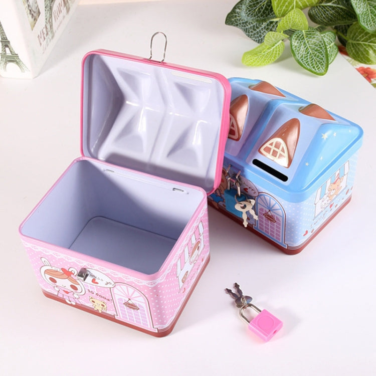 Children Cartoon Saving Small Coin Storage House Piggy Bank