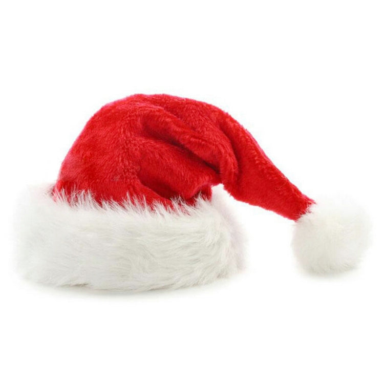 Dense Velvet Plush Christmas Hats Christmas Holiday Christmas Cap for Santa Claus
