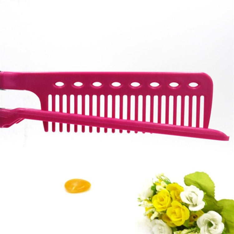 5 PCS V-shaped Splint Comb Plastic Straight Hair Comb Spring Folding Comb