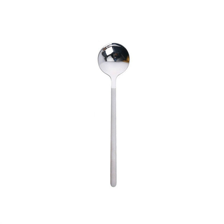 Mini Accessories Coffee Spoon Kitchen Dessertspoon Dining Round Shape Coffee  Stainless Steel Home