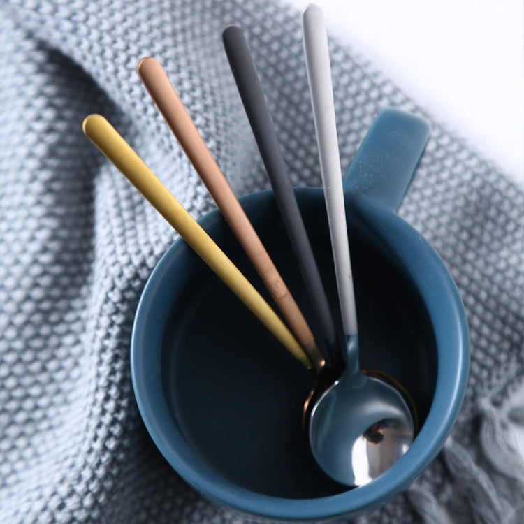 Mini Accessories Coffee Spoon Kitchen Dessertspoon Dining Round Shape Coffee  Stainless Steel Home