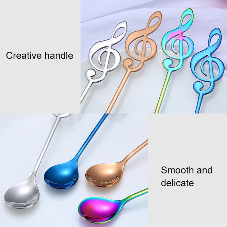 Creative Musical Note Spoon Coffee Stirring Scoop Stainless Steel Titanium Music Bar Spoon Gift Spoon