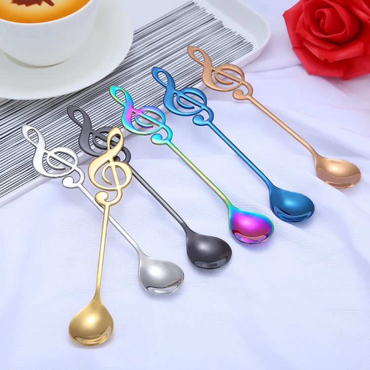Creative Musical Note Spoon Coffee Stirring Scoop Stainless Steel Titanium Music Bar Spoon Gift Spoon