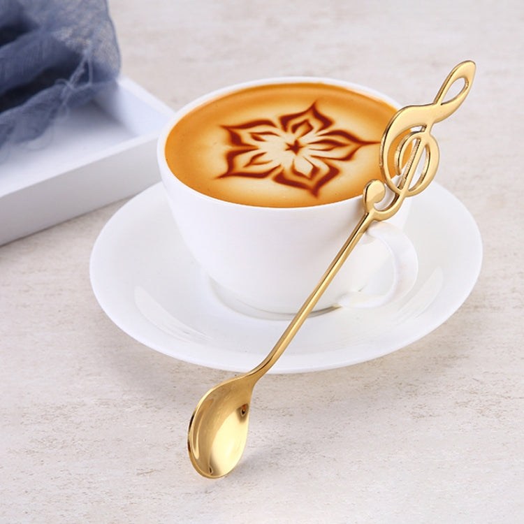 Creative Musical Note Spoon Coffee Stirring Scoop Stainless Steel Titanium Music Bar Spoon Gift Spoon