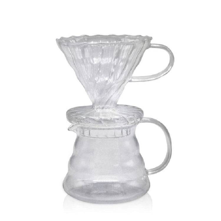 Heat-resistant Hand-made Coffee Glass Pot Cloud Coffee Sharing Pot