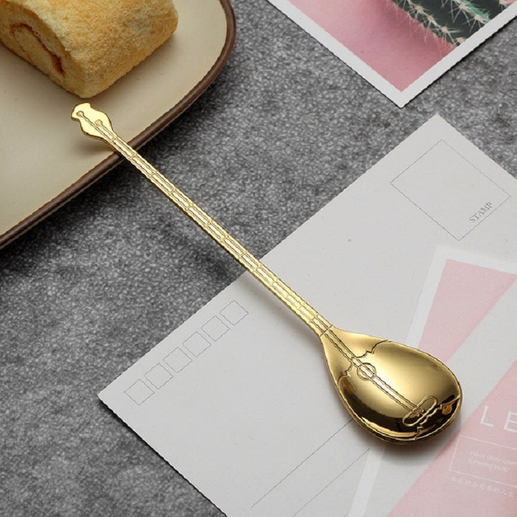 Stainless Steel Coffee Mixing Spoon Creative Musical Instrument Shape Spoon