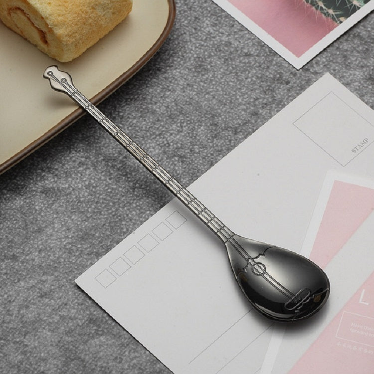 Stainless Steel Coffee Mixing Spoon Creative Musical Instrument Shape Spoon