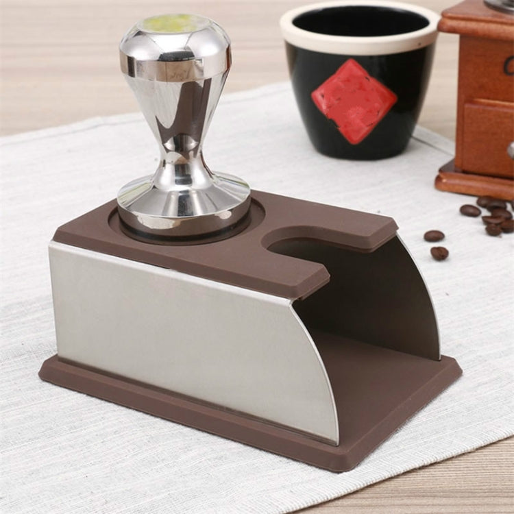 Stainless Steel Solid Wood Handle Integrated Coffee Powder