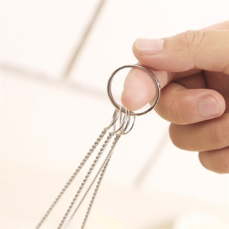 2 PCS Stainless Steel Wash Pipe Straw Brush Cleaner