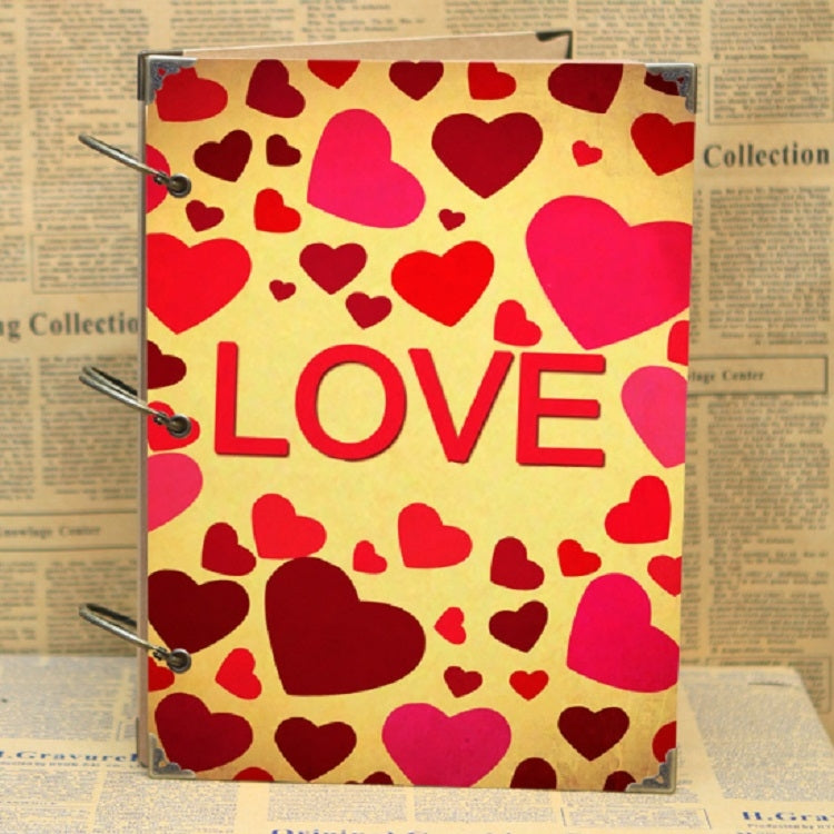 10 inch Paste-style Vintage Loose-leaf Iron Hoop Photo Album