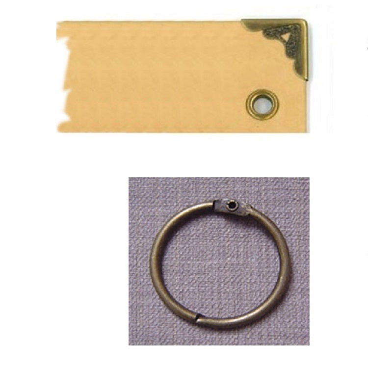 10 inch Paste-style Vintage Loose-leaf Iron Hoop Photo Album