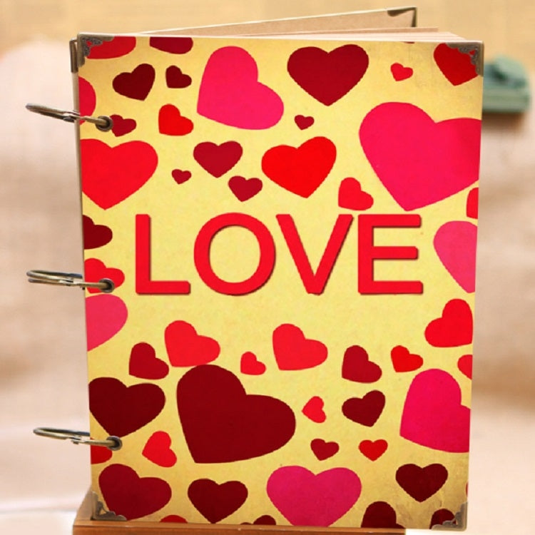 10 inch Paste-style Vintage Loose-leaf Iron Hoop Photo Album