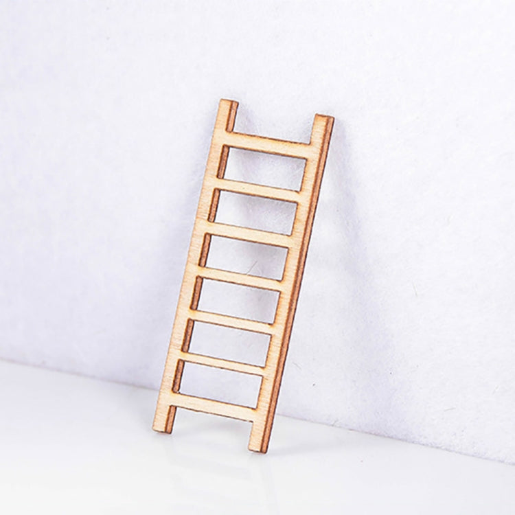 5pcs Simulation Ladder Decoration Wooden Staircase Corridor Micro Landscape Succulent Potted DIY Decorations