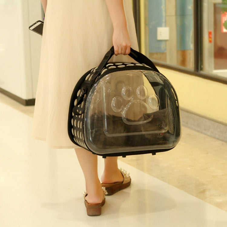Outdoor Foldable Transparent Puppy Travel Breathable Carrying Bags Shoulder Bags