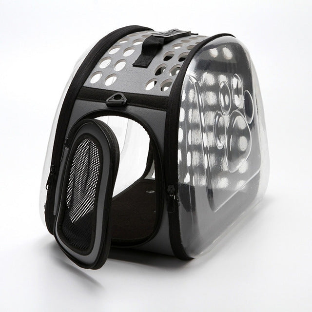 Outdoor Foldable Transparent Puppy Travel Breathable Carrying Bags Shoulder Bags