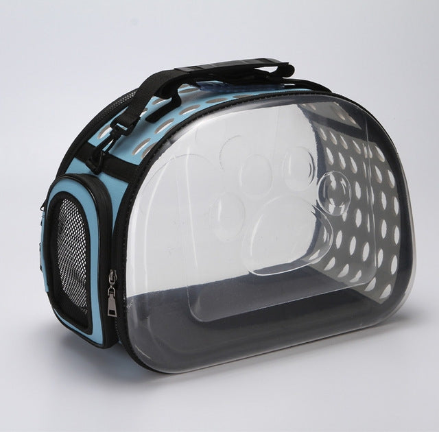 Outdoor Foldable Transparent Puppy Travel Breathable Carrying Bags Shoulder Bags
