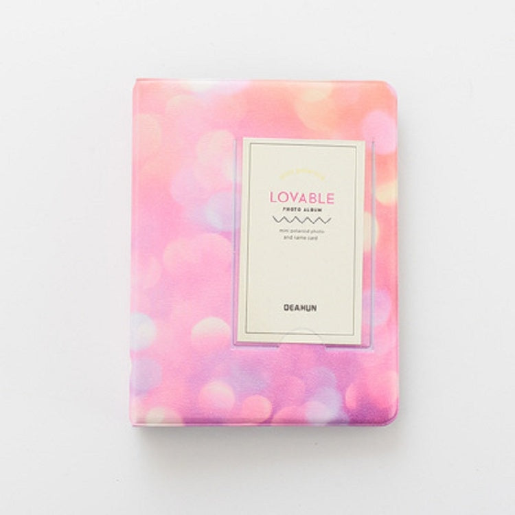 3 inch Colorful Starry Series PU Cover Album Photo Movie Ticket Storage Collection Photo Album Book