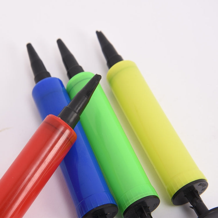 Balloon Pump Mini Plastic Hand Held Balloon Inflator Air Pump Portable Decoration Tools, Color and Type Random