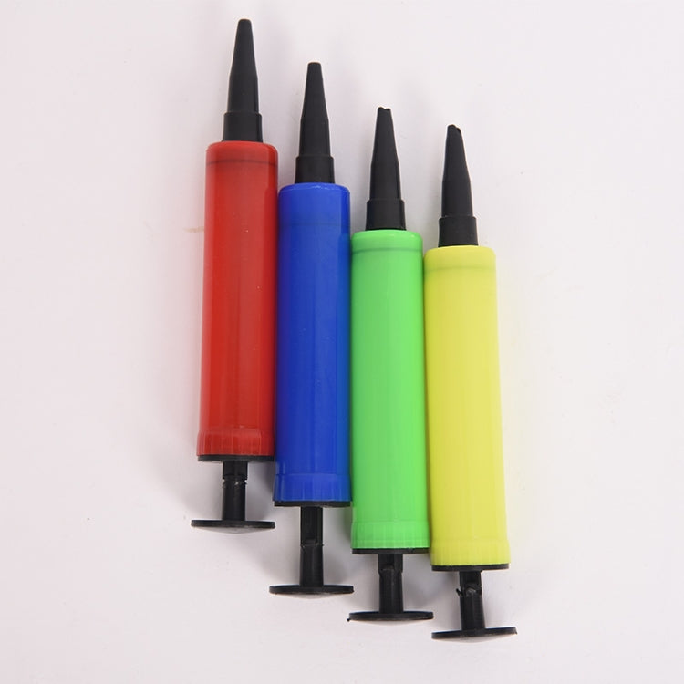 Balloon Pump Mini Plastic Hand Held Balloon Inflator Air Pump Portable Decoration Tools, Color and Type Random