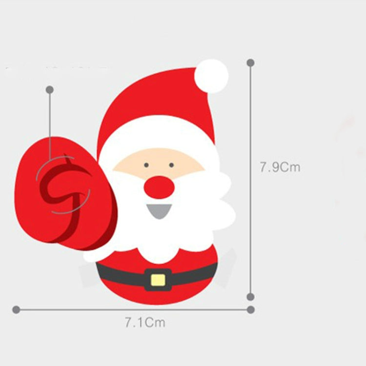 2 Packs Christmas Baking Decoration Cute Santa Penguin Lollipop Paper Card