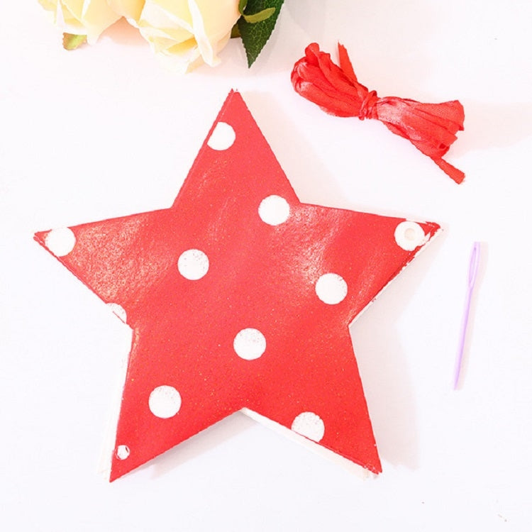 Five-pointed Star Pull Flower Bunting Birthday Holiday Party Decoration Store Dress up Layout Supplies